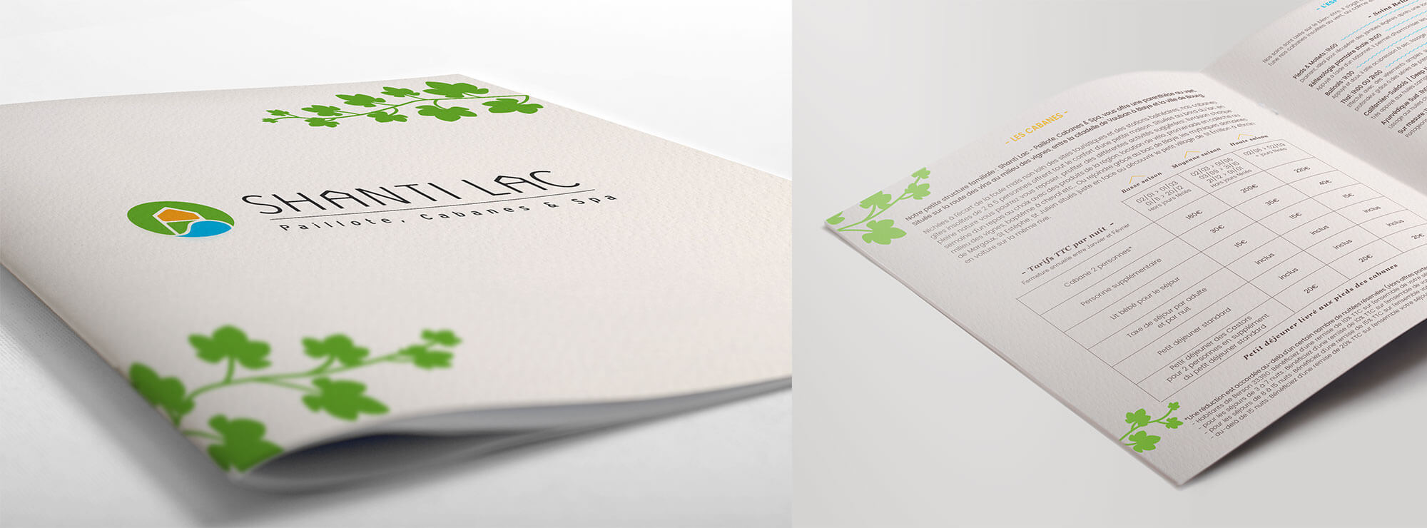 Shanti Lac - a graphic identity very natural