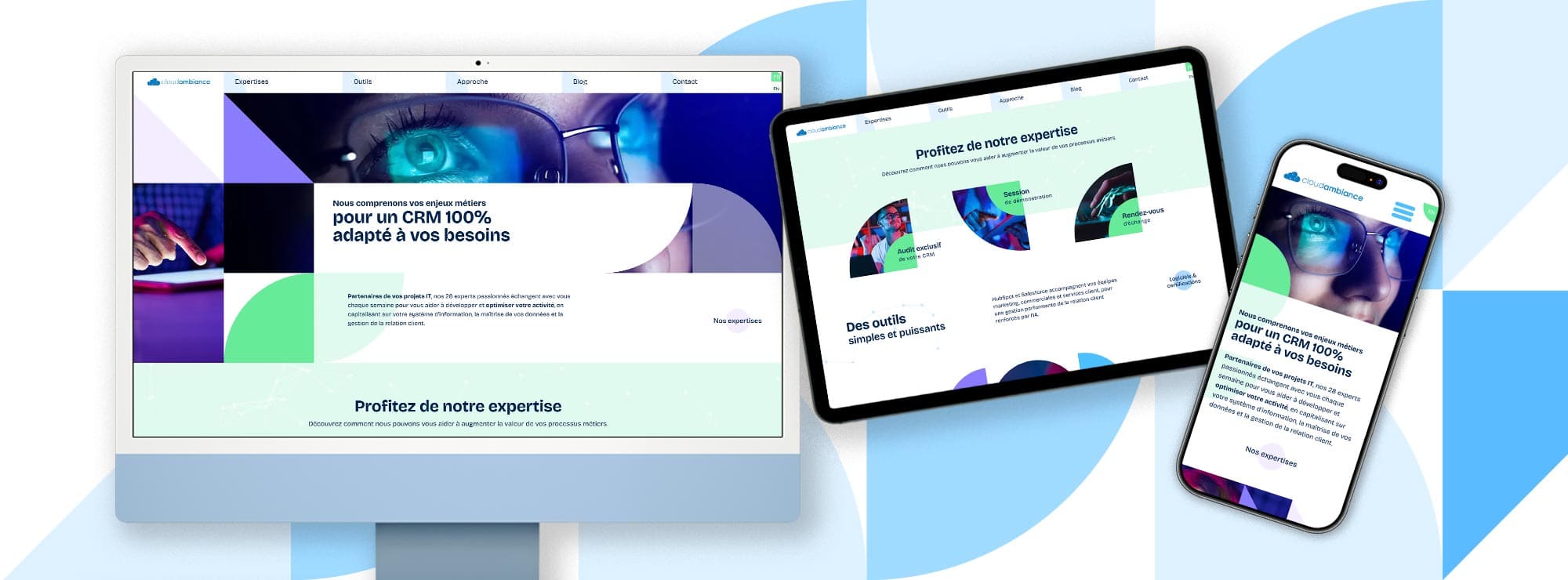 Cloud Ambiance - un site web sur un petit nuage