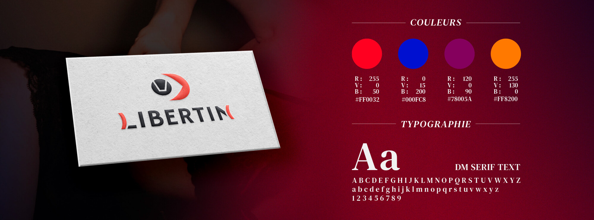 Libertin - Un logo et une app qui ne se cachent pas