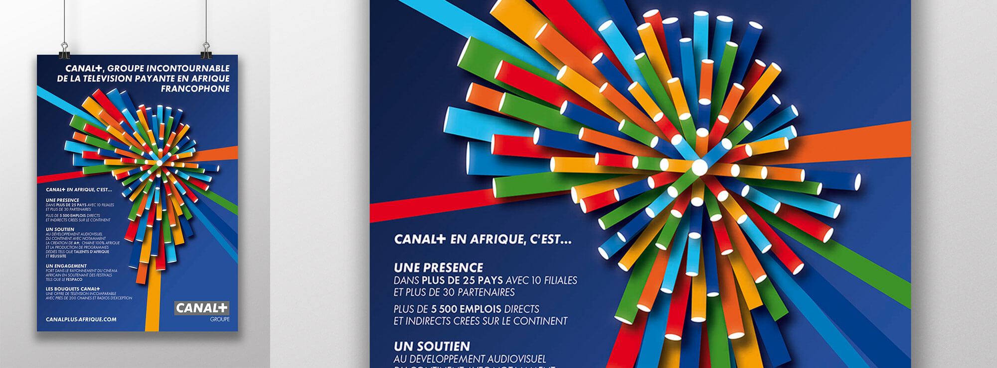 Canal+ - une affiche haute en couleurs