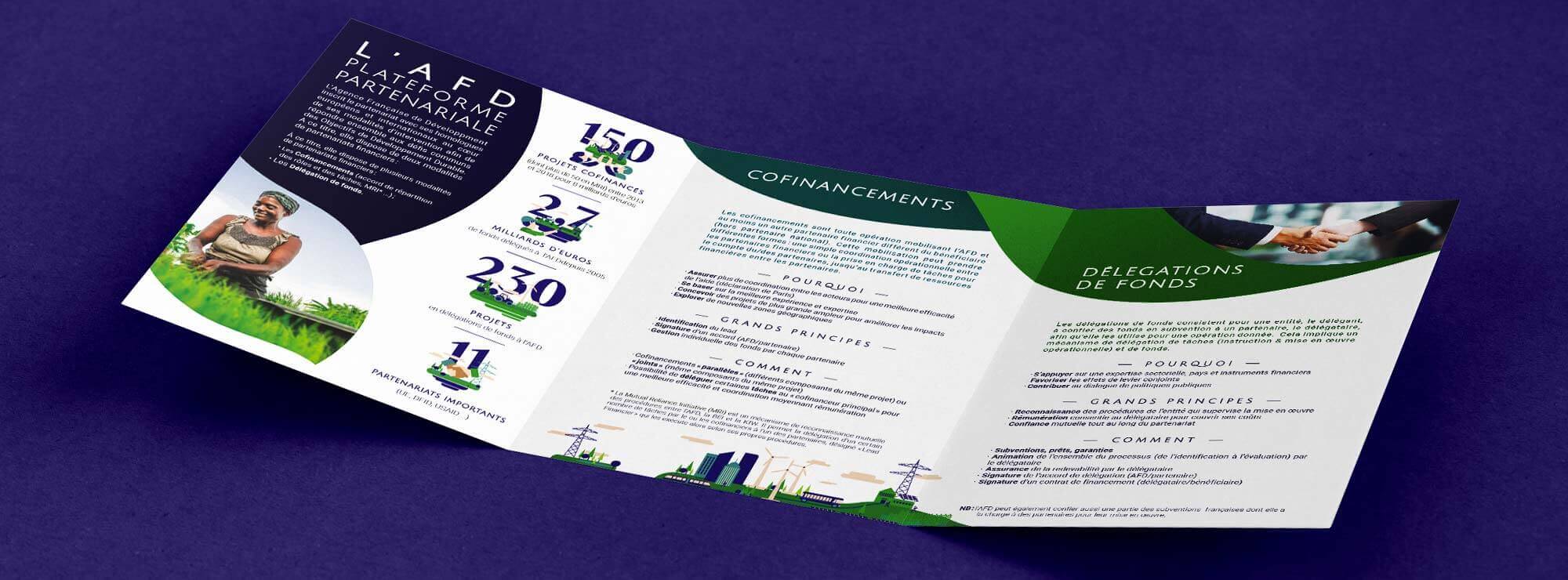 Agence Française de Développement - a very green brochure