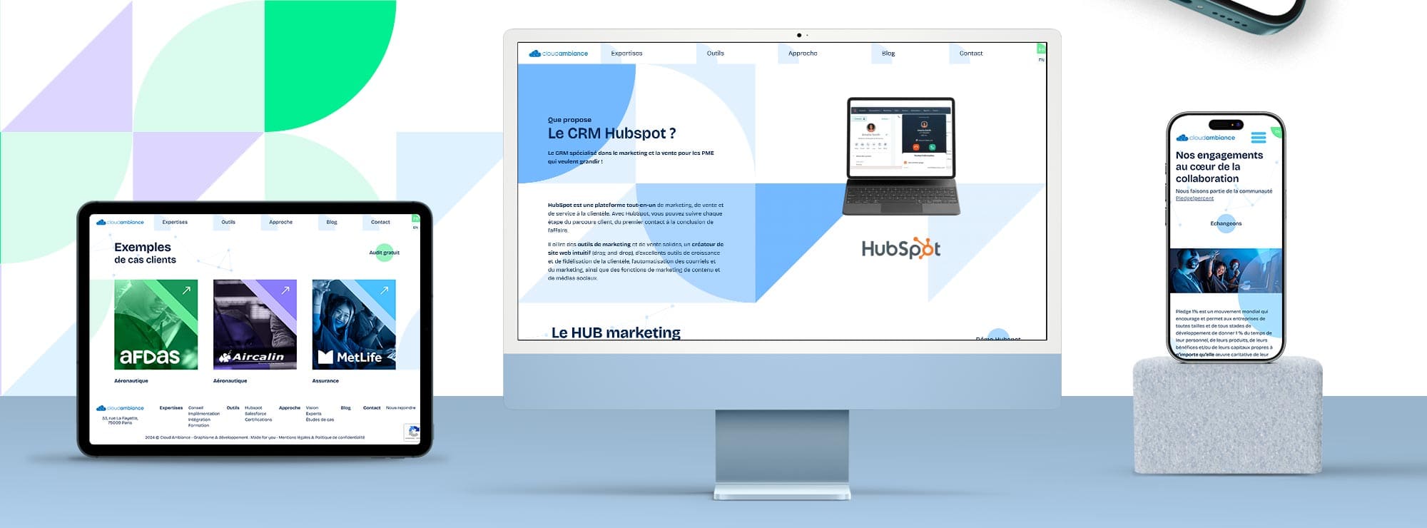 Cloud Ambiance - un site web sur un petit nuage
