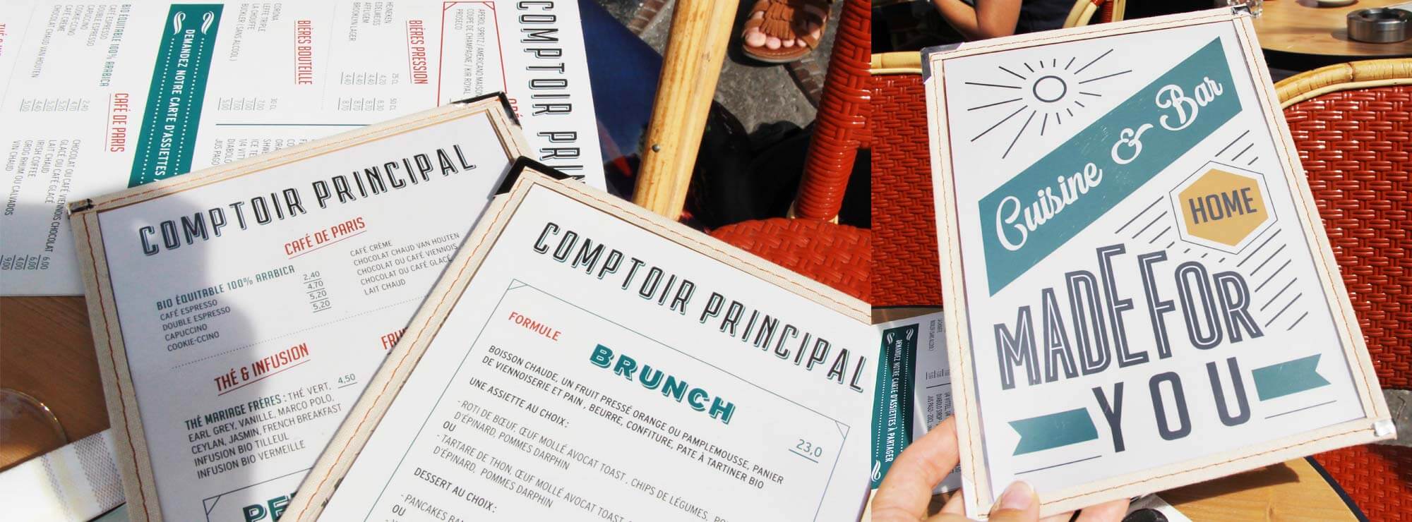 Comptoir principal - a well-assembled identity