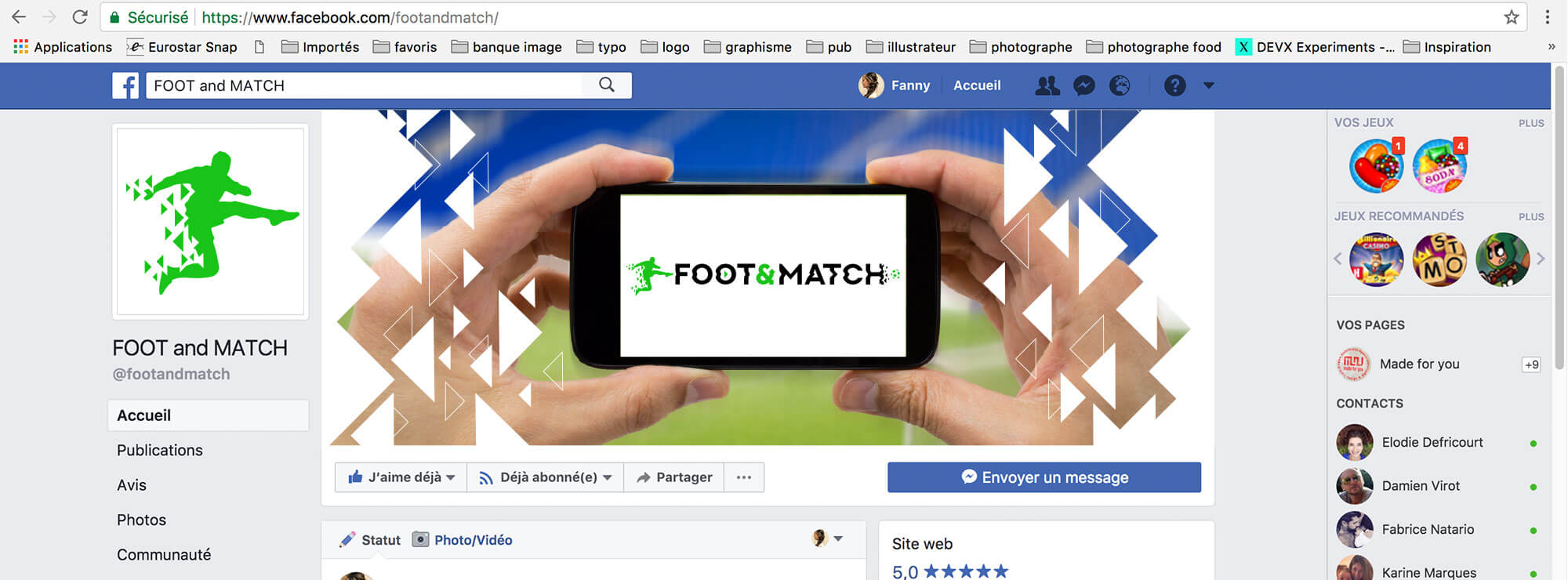 Foot & Match - an identity which reaches the goal