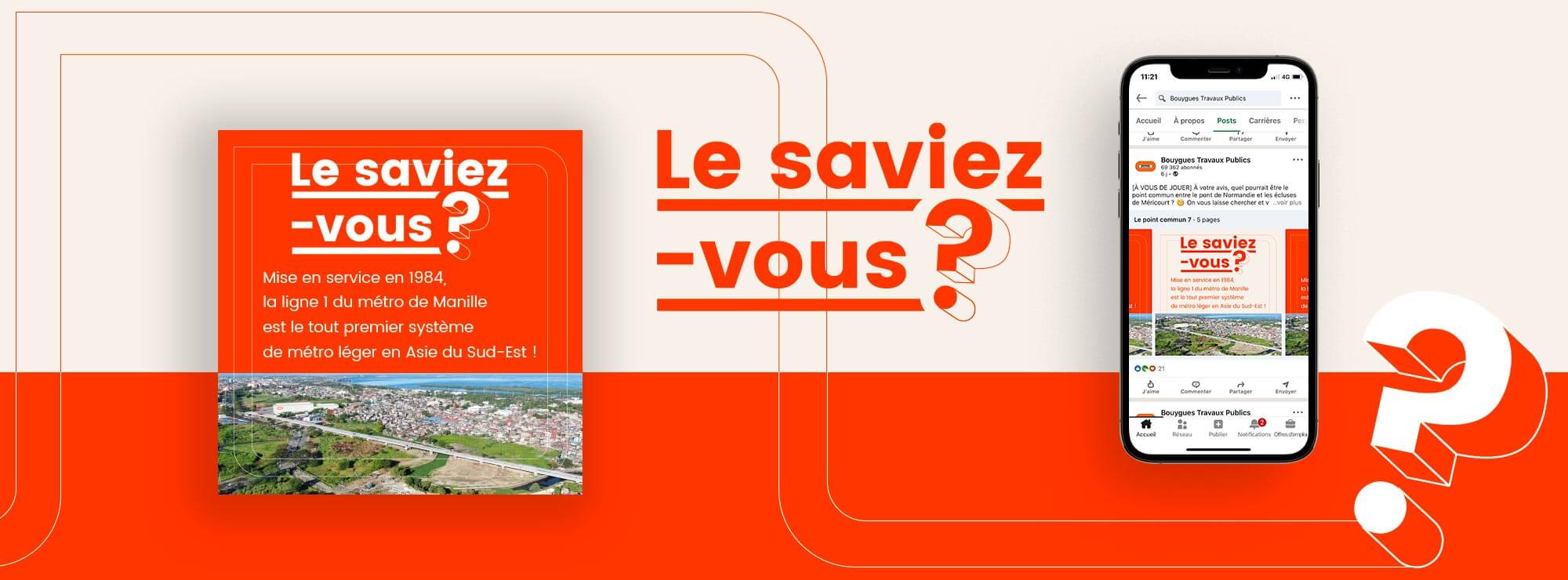 Bouygues Construction - des éléments graphiques en mouvement