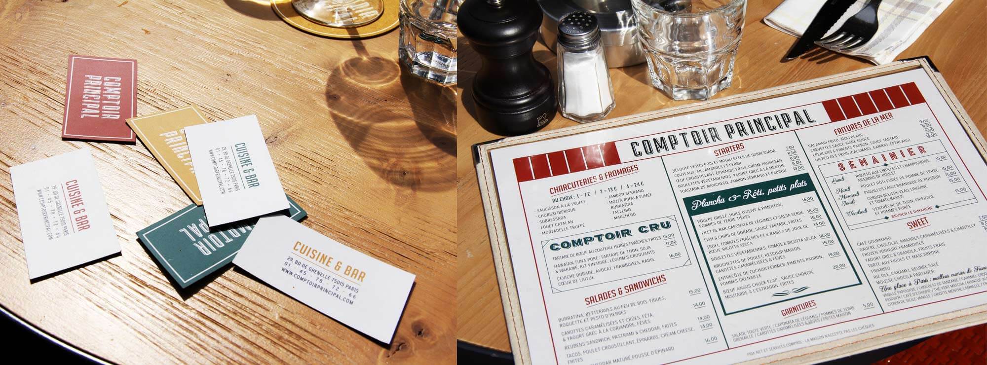 Comptoir principal - a well-assembled identity