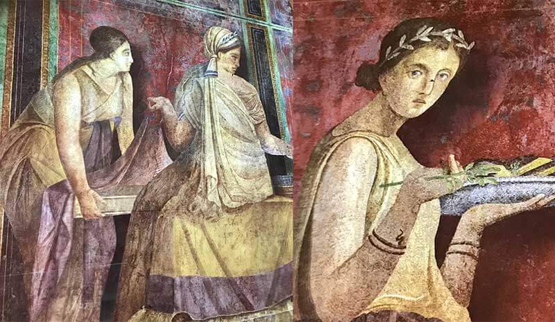 Peinture femme Pompéi